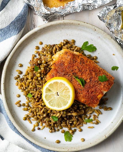 Lemon Pepper Grilled Cod in Foil