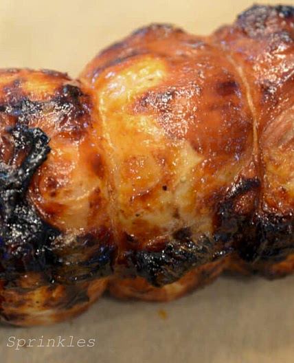 Air Fryer Rotisserie Pork Loin