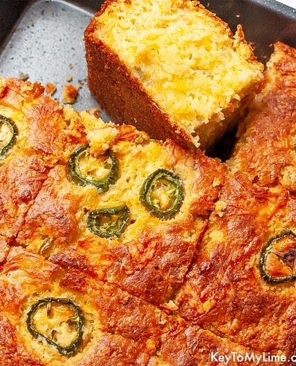 EASY Mexican Cornbread {with Jiffy Corn Muffin Mix}