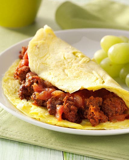 Chorizo Salsa Omelet