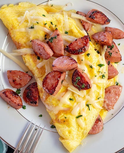 Kielbasa Swiss Omelet