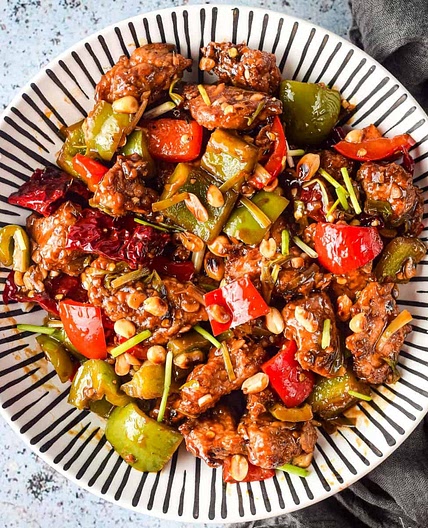 Air Fryer Kung Pao Chicken