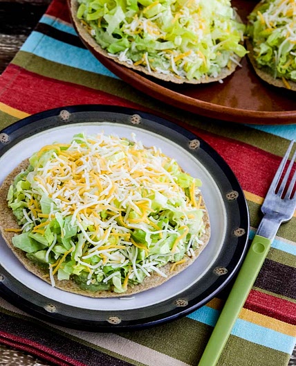 Easy Low-Carb Guacamole Tostadas
