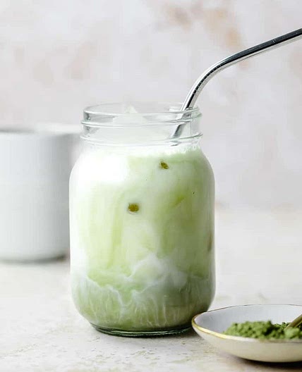 Iced Vanilla Matcha Latte (Starbucks Copycat)