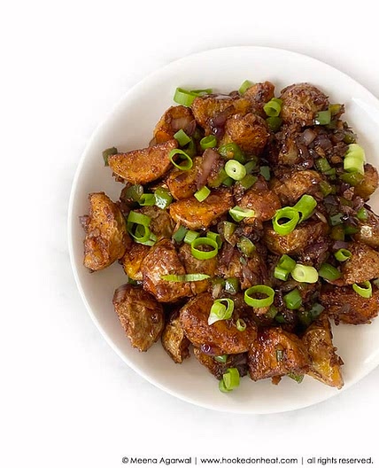 Crispy Chilli Potatoes (Hakka-style)