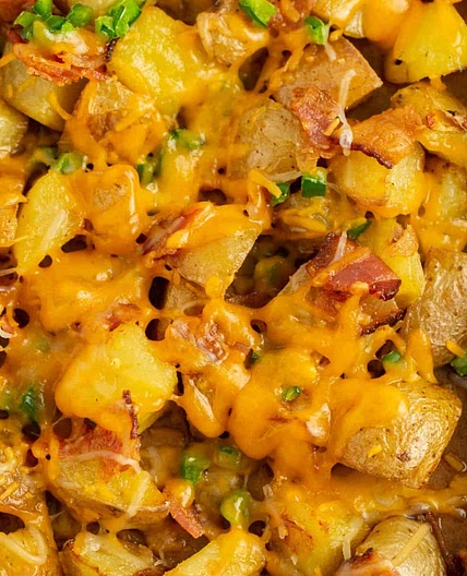 Cheesy Bacon Oven Potatoes