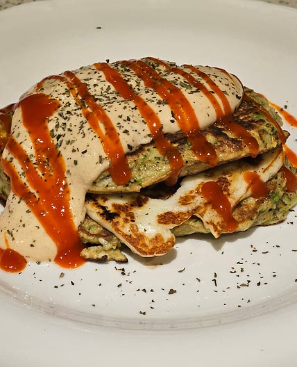 Zucchini and Halloumi Stack