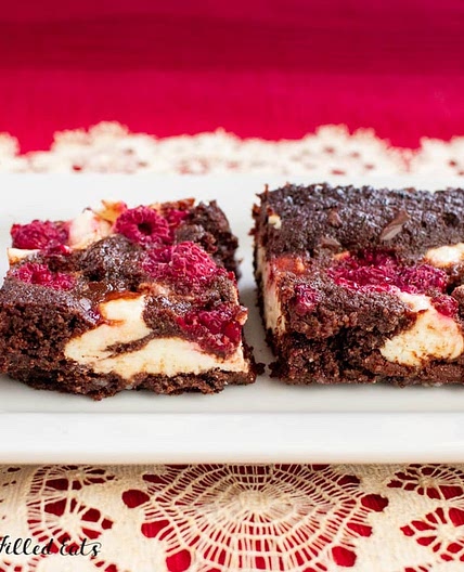Dark Chocolate Raspberry Cheesecake Brownies