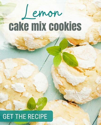 Lemon Cake Mix Cookies