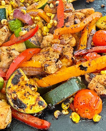 Blackstone Summer BBQ Chicken Stir Fry