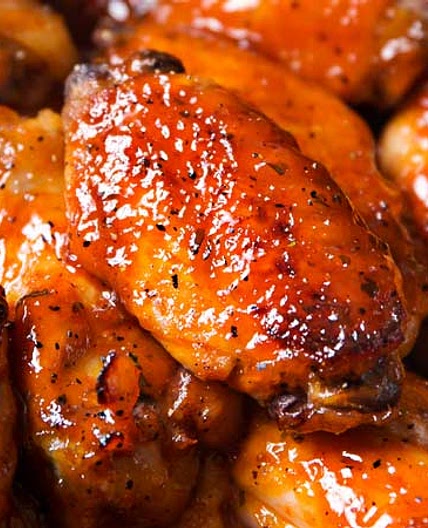 Slow Cooker Honey Buffalo Wings