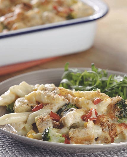 Easy Broccoli & Sweetcorn Pasta Bake