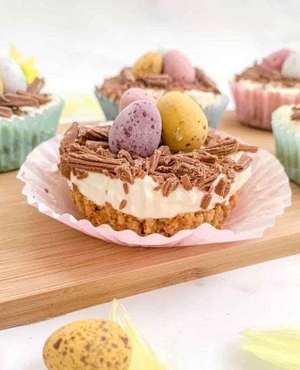 Mini Egg Easter Cheesecake Bites