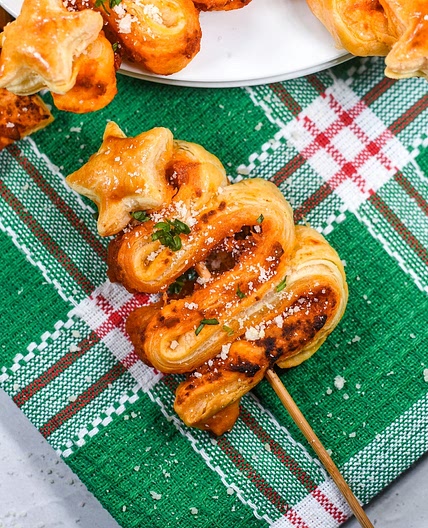 Puff Pastry Christmas Trees