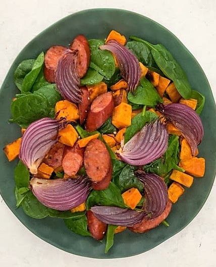 Chorizo Salad with Sweet Potato