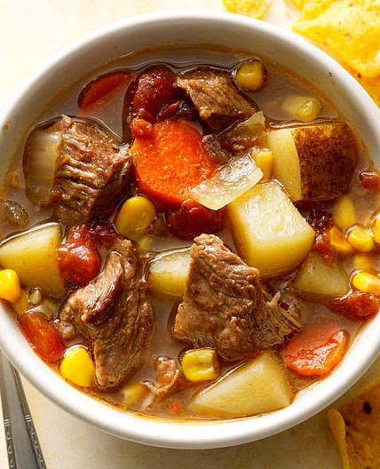 Slow-Cooked Mexican Beef Soup