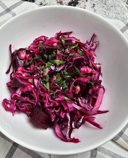 Beet, Cabbage and Barley Salad