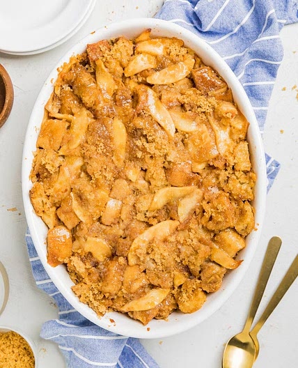 Vegan Apple Pie French Toast Casserole