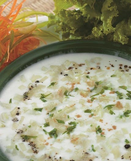 Raitha with cucumber kheera