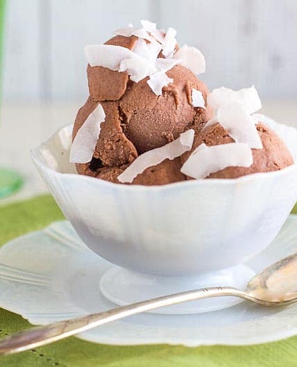 Low FODMAP Chocolate Coconut Sorbet