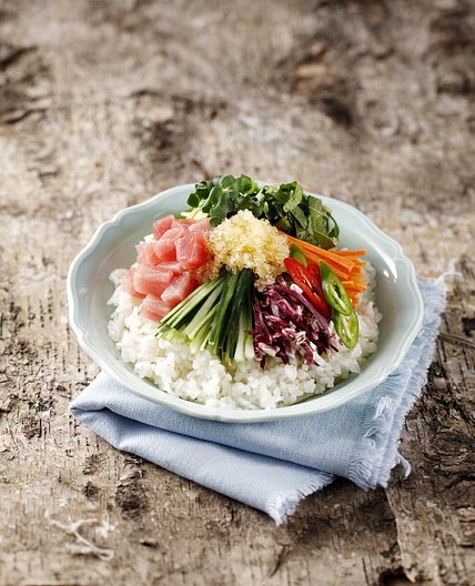 참치회 채소비빔밥 만드는 법