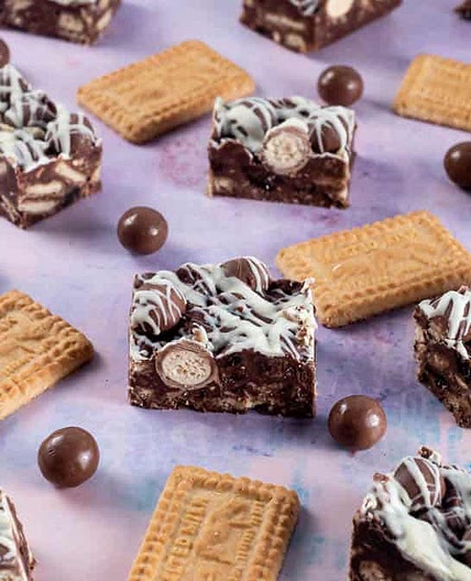 Easy Maltesers Tiffin - A No Bake Chocolate Tray Bake