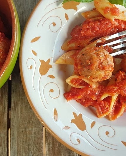 Sicilian Fresh Tuna Meatballs with Pasta