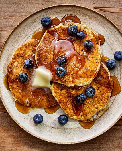 Quinoa Pancakes with Ricotta and Lemon