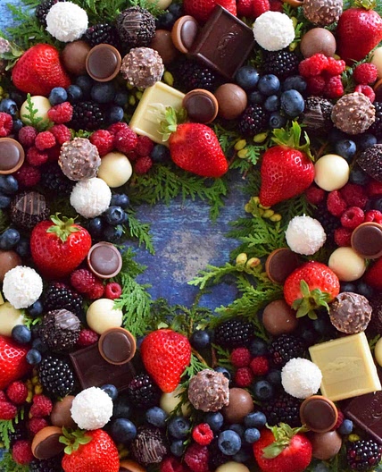 Berry and Chocolate Wreath