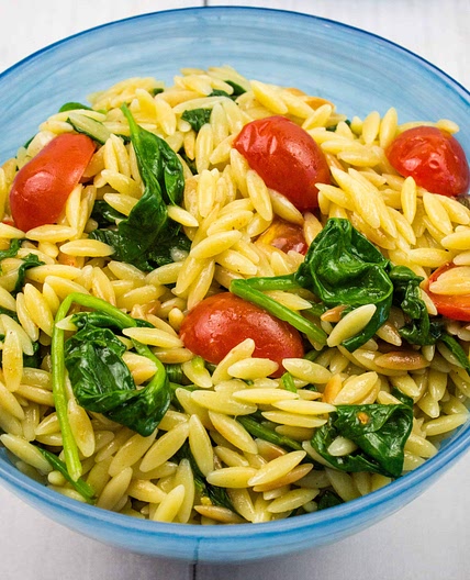Creamy Spinach Orzo