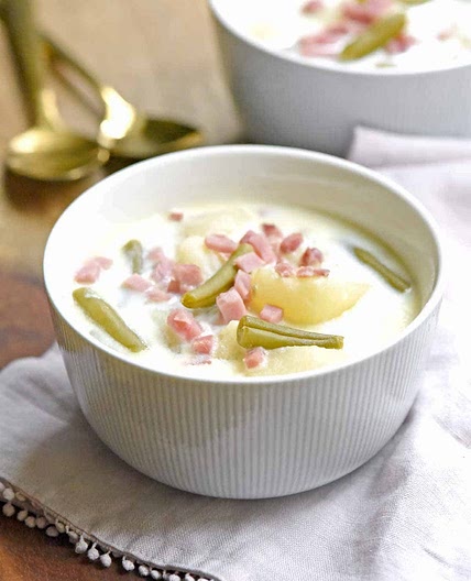 Ham Green Bean and Potato Soup