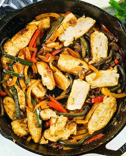 Skillet Chicken Fajitas