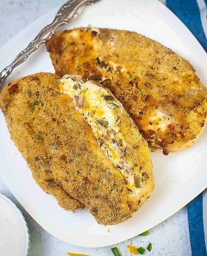 Air Fryer Jalapeno Popper Stuffed Chicken