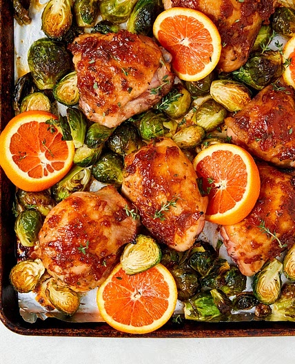 Sheet Pan Citrus-Glazed Chicken