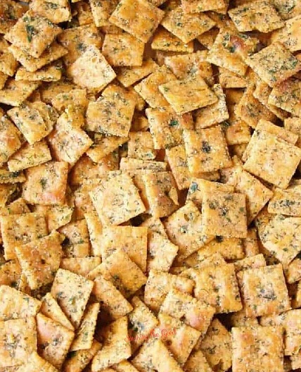 Homemade Seasoned Ranch Cheese Crackers