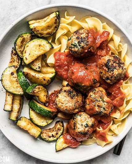 Spinach and Feta Turkey Meatballs
