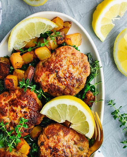 Lemon Thyme Turkey Patties