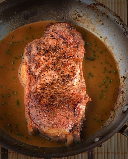 pan fried steak with dijon white wine sauce