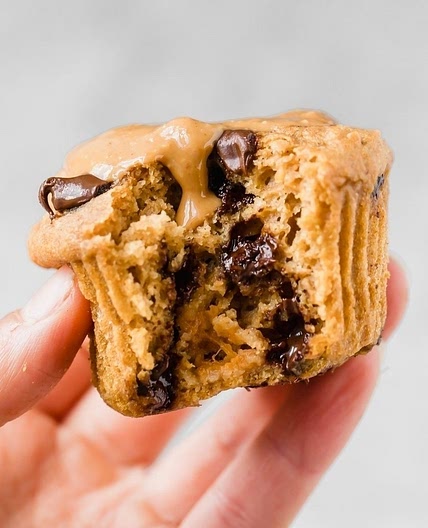 Healthy Chocolate Chip Sweet Potato Muffins