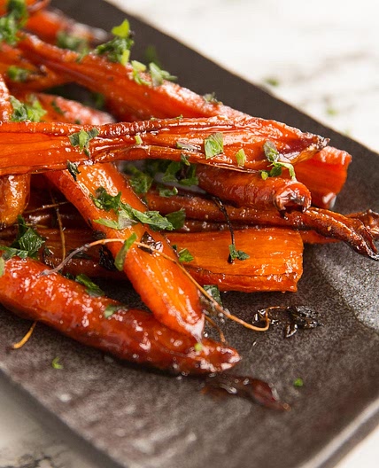 Honey Balsamic Roasted Carrots