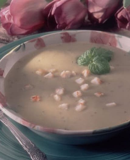 Creamy Artichoke and Shrimp Soup