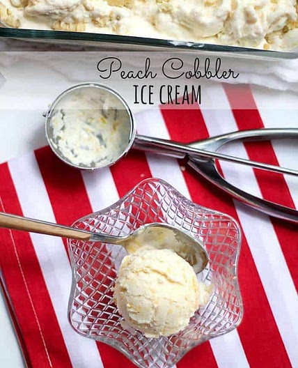 Peach Cobbler Ice Cream