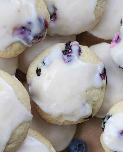 Soft Lemon & Blueberry Explosion Cookies
