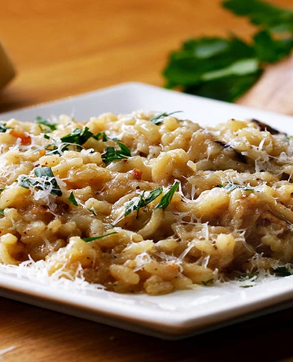 One-Pot Bacon And Wild Mushroom Risotto Recipe by Tasty