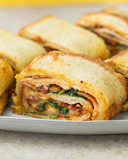 Chicken Bacon Ranch Sandwich Roll Recipe by Tasty