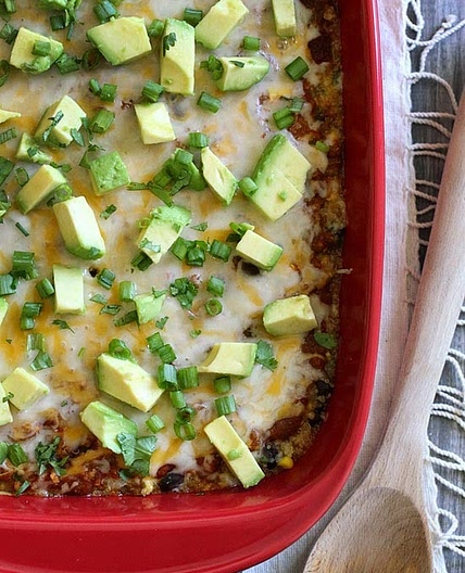 Quinoa Fiesta Enchilada Bake