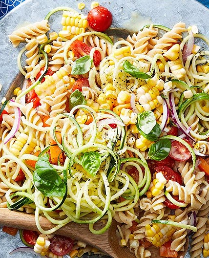 Confetti Corn and Pasta Bowl