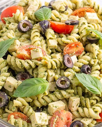 Vegan Pesto Pasta Salad