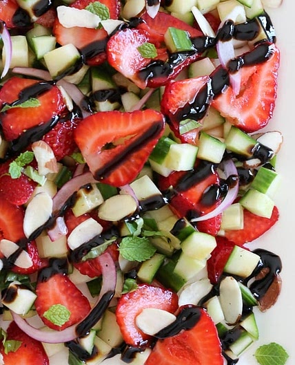 Strawberry Cucumber Salad