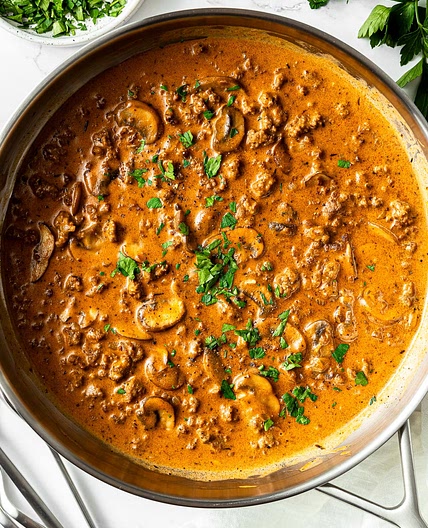 Ground Beef Stroganoff